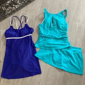 Two VENUS SwimSuits Tankini Swim Dress Sz 12